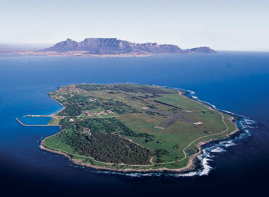 Aerial view of Robben Island